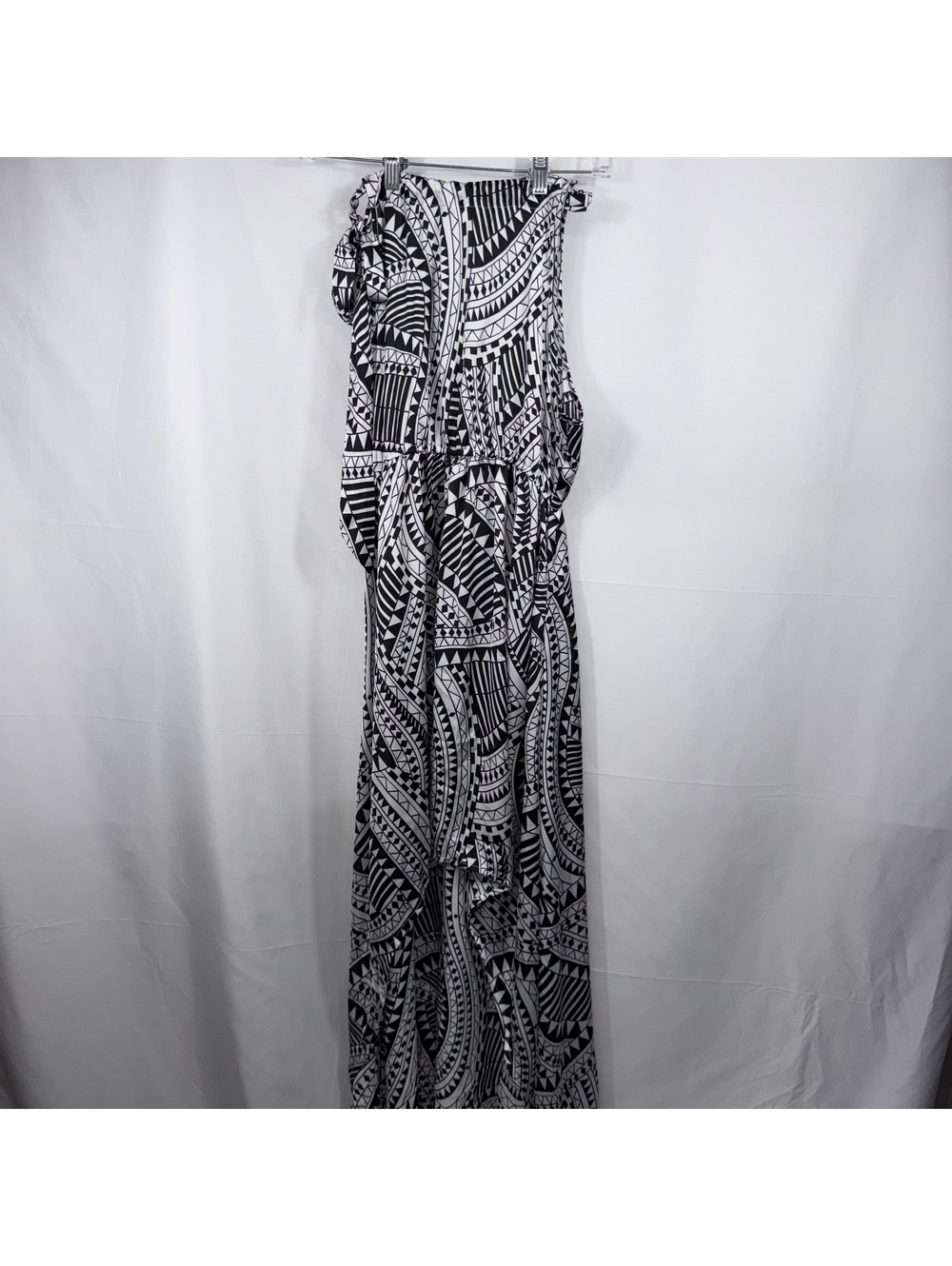 Charming Charlie Geometric Blouson Maxi Dress Size S